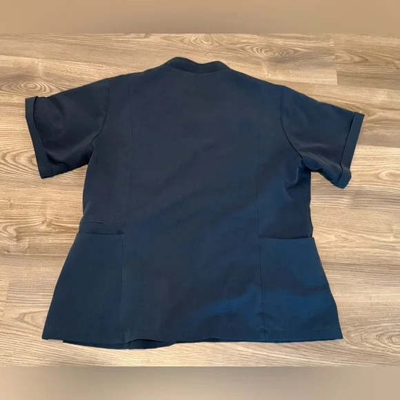 Figs Inala Slim Scrub Top Zip Pocket W20SW1032 Blue Women’s size 2XL XXL Medical - Picture 5 of 6
